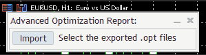 Import - Advanced Optimization Report